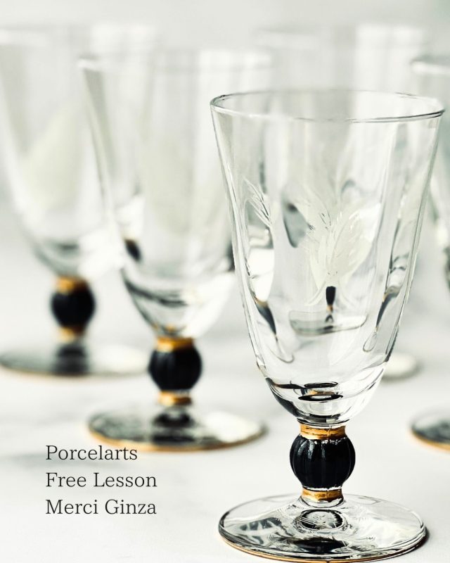 ポーセラーツ　銀座　フリーレッスン　ガラス (4)